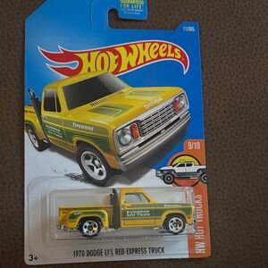 Hot Wheels Yellow Dodge Li'l Red Express Toy Truck